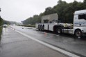 Schwerer VU Pkw Lkw A 4 Rich Koeln Hoehe AS Bensberg P048